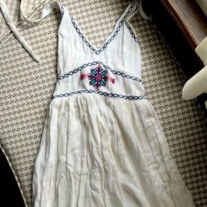 Embroidered flower dress